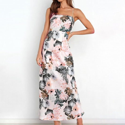 Jayne | Elegantes Maxikleid mit Blumenmuster