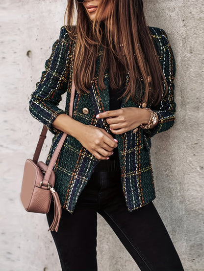 Agnes™ | Eleganter Plaid-Blazer