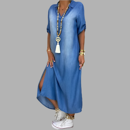 Lea  | Elegantes Jeanskleid