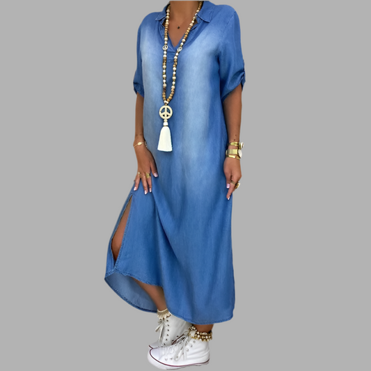Lea  | Elegantes Jeanskleid