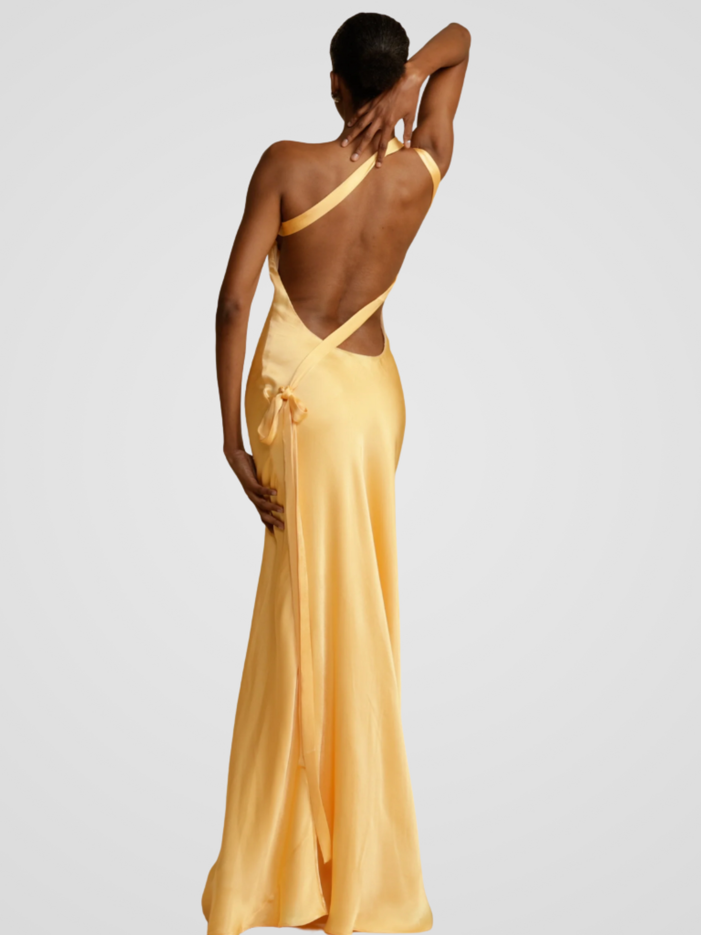 Aurélie | Elegantes Maxikleid mit Satinschimmer