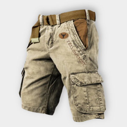 LANDO | Explorer Cargo Shorts" 

If you would like to maintain the same format as "Jennifer | Elegant Dress," it could be translated as:

"LANDO | Explorer Cargo-Shorts