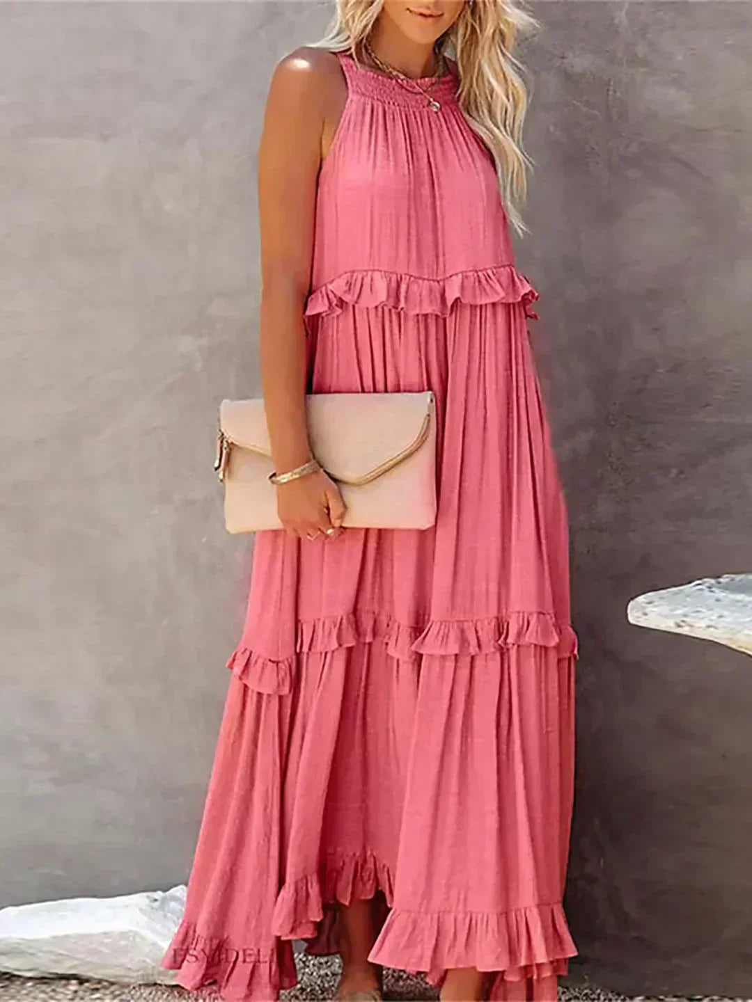 Landry - Schickes ärmelloses Kleid mit Rüschendetails