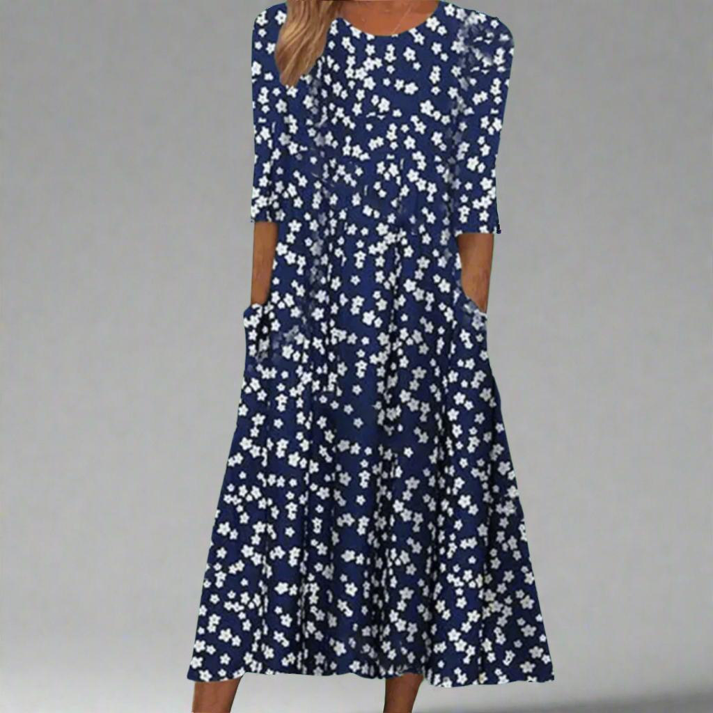 Paula | Elegantes Blumenkleid aus Premiumstoff