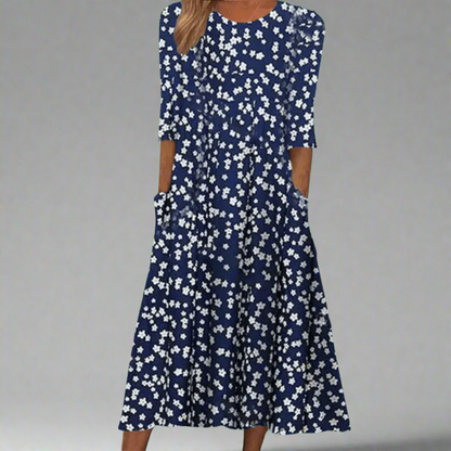 Paula | Elegantes Blumenkleid aus Premiumstoff