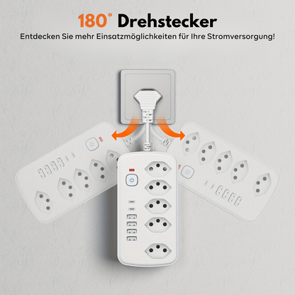 11-in-1 | Steckdosenleiste mit Überspannungs-Schutz