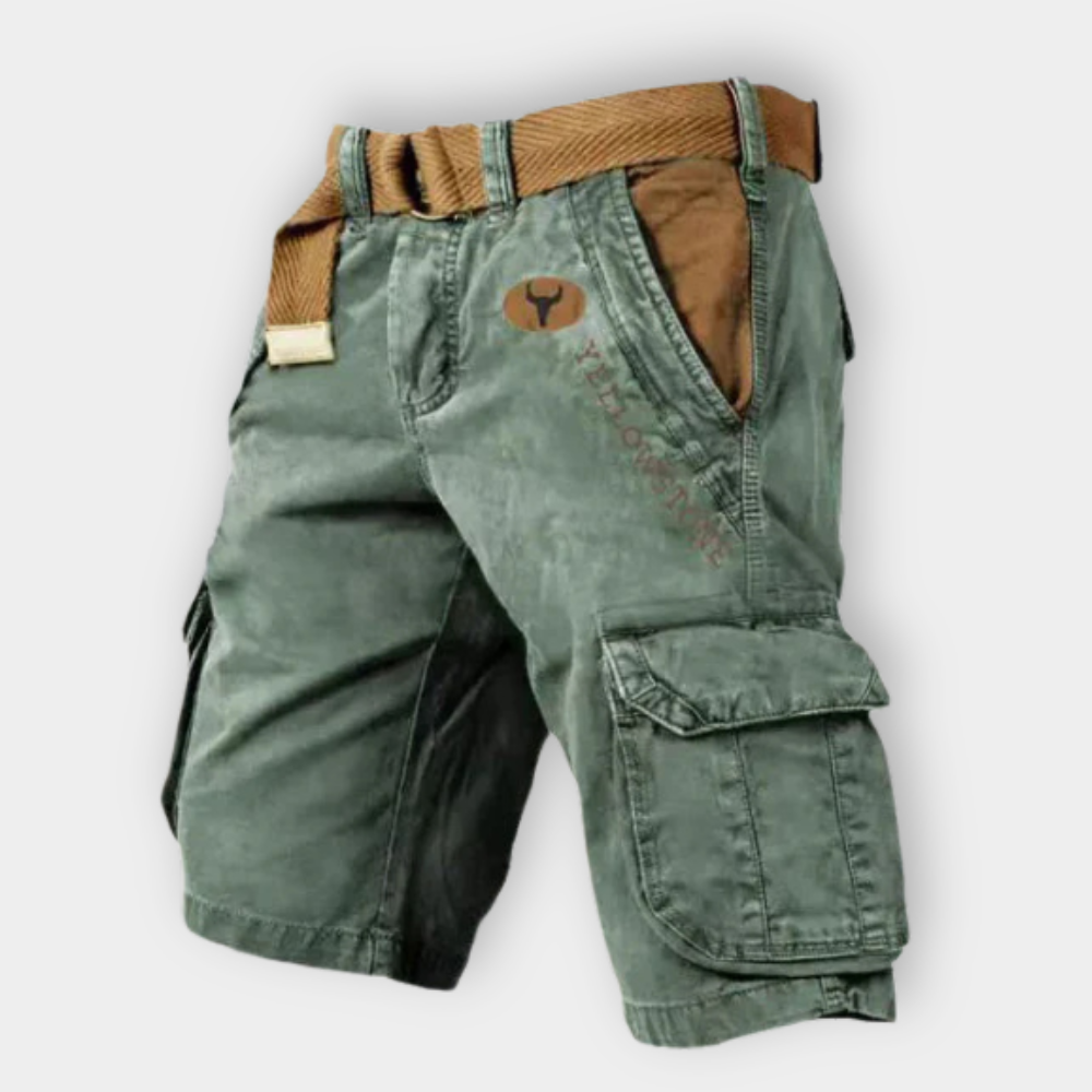 LANDO | Explorer Cargo Shorts" 

If you would like to maintain the same format as "Jennifer | Elegant Dress," it could be translated as:

"LANDO | Explorer Cargo-Shorts