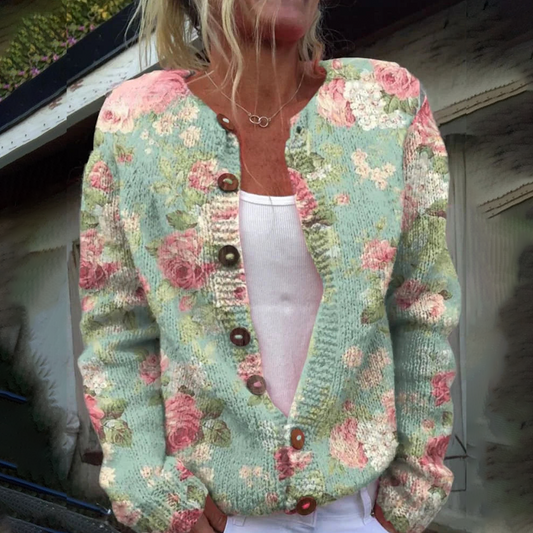 LINDA I LANGARM STRICKJACKE