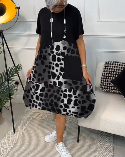 Lina | Elegantes Sommerkleid mit Rundhalsausschnitt