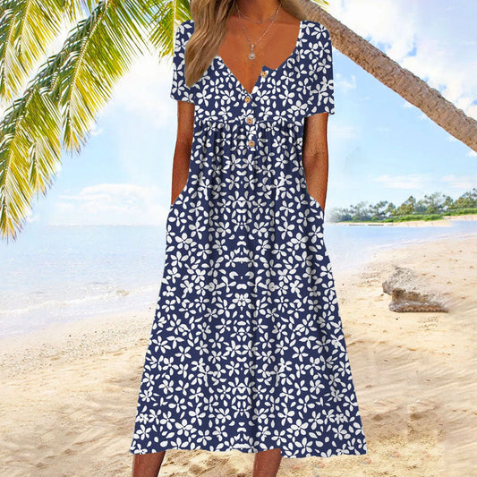 Aubrey - Lässiges Kleid mit Blumendruck