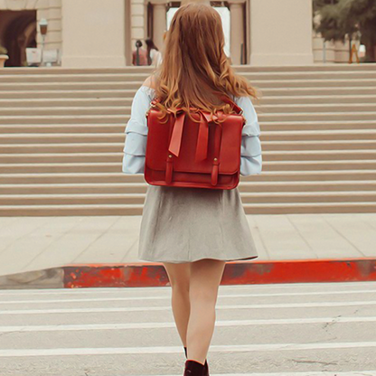 Vintage Sac Kissé in Blau-Rosa