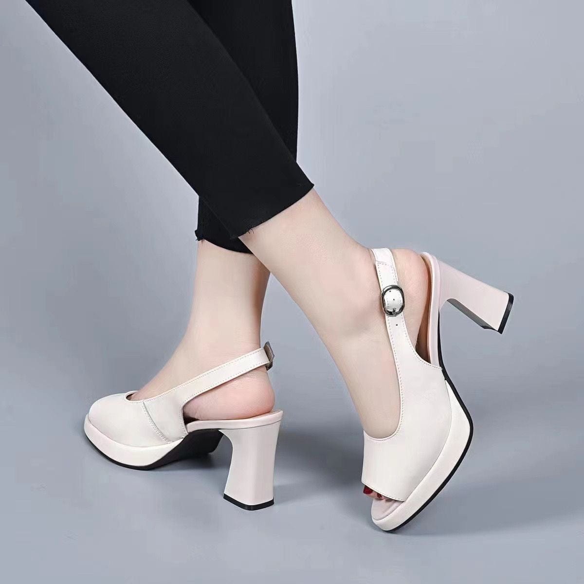 Mélanie | Elegante Leder High Heels