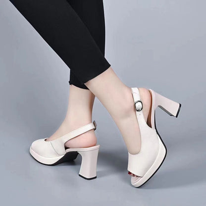 Mélanie | Elegante Leder High Heels