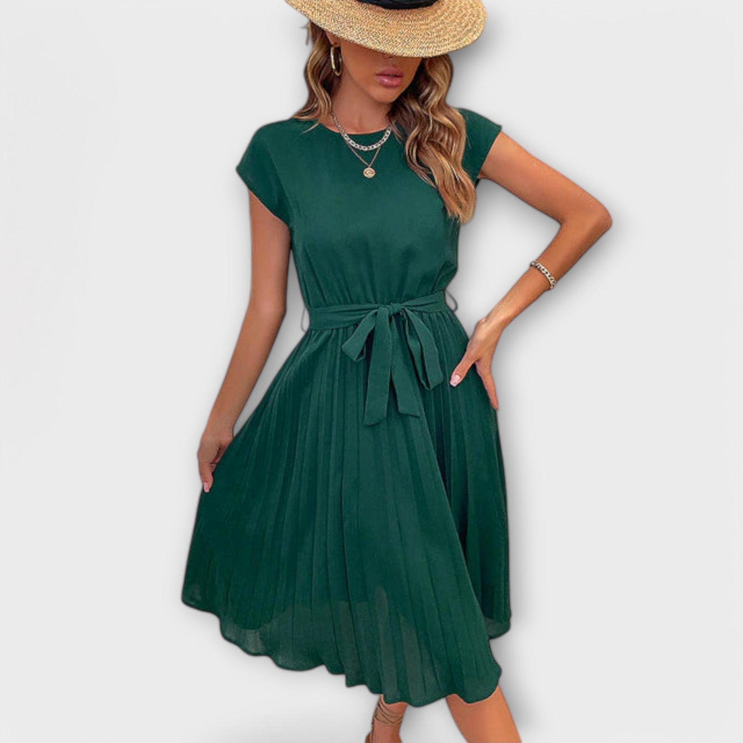 Claire | Elegantes Plisseekleid