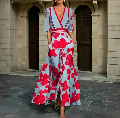 Celine | Elegantes Kleid mit floralem Muster