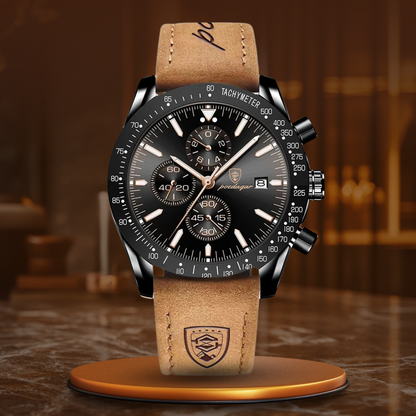 Leuchtende Datums-Chronographenuhr Neu