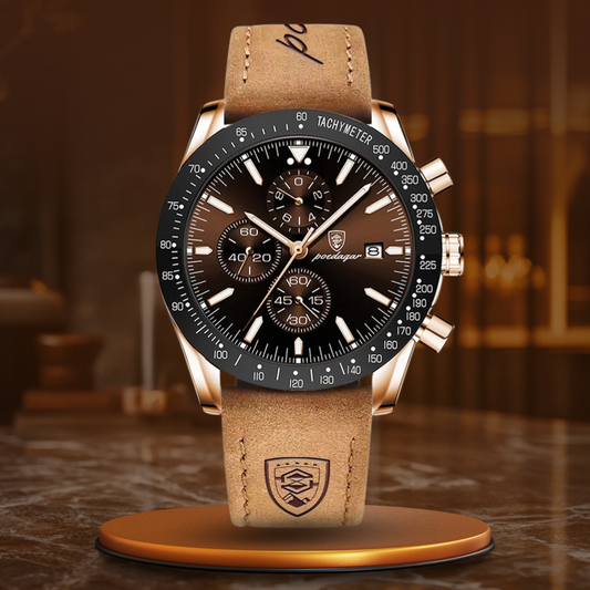 Leuchtende Datums-Chronographenuhr Neu