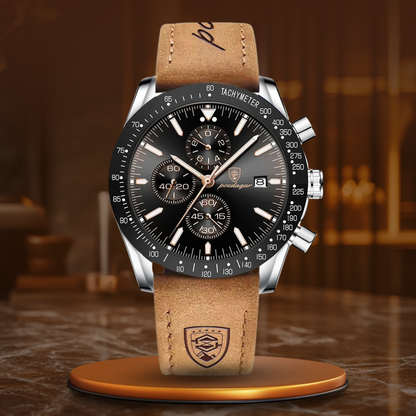 Leuchtende Datums-Chronographenuhr Neu