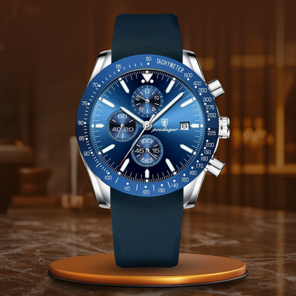 Leuchtende Datums-Chronographenuhr Neu