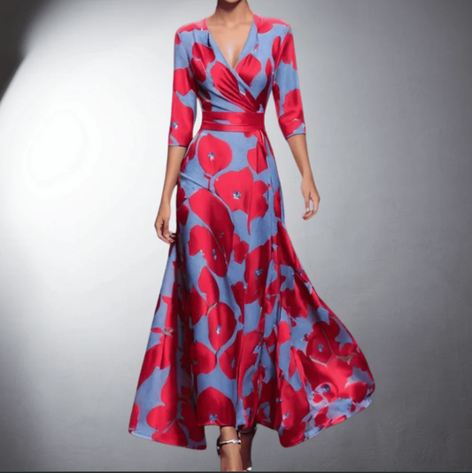 Cordula™ – klassisches geblümtes Kleid