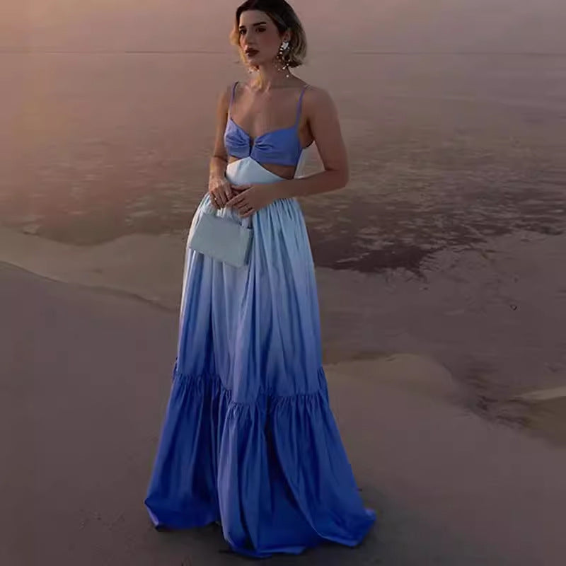 Jennifer | Elegantes Kleid mit Gradienten-Trägern