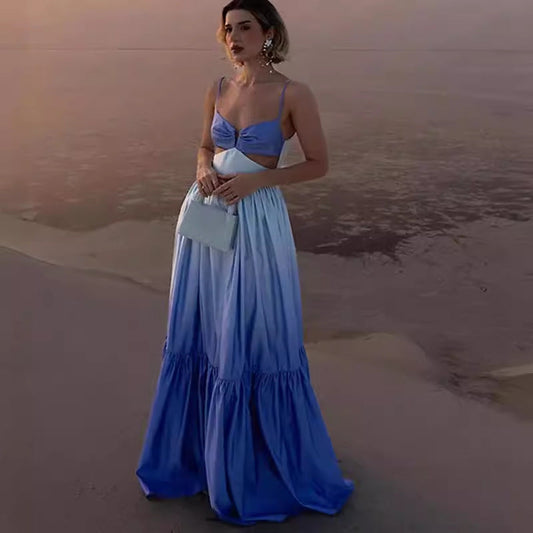 Jennifer | Elegantes Kleid mit Gradienten-Trägern