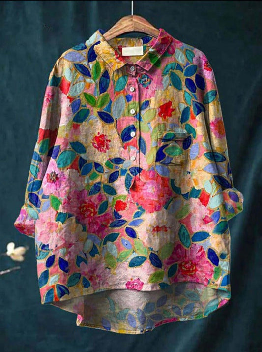 Jennifer | Elegante Bluse mit Blumenmuster