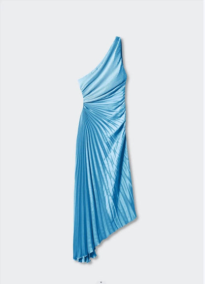 Sylviana | Elegantes Midikleid mit einer Schulter