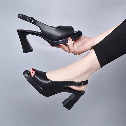 Mélanie | Elegante Leder High Heels