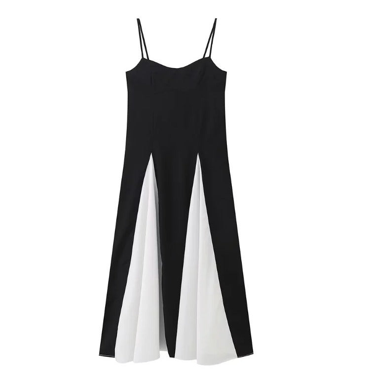 Jennifer | Elegantes Kleid in Schwarz und Weiß