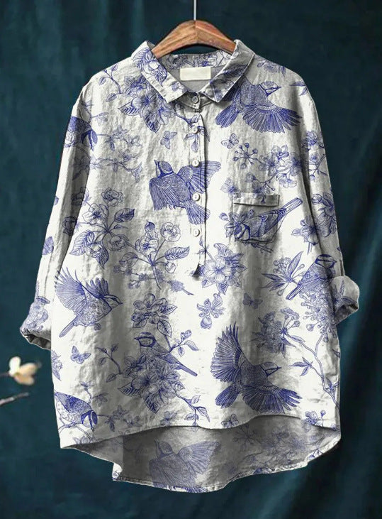 Jennifer | Elegante Bluse mit Blumenmuster