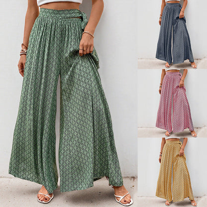 Jane | Elegante Boho-Hose mit geometrischem Schnitt und Schnürung