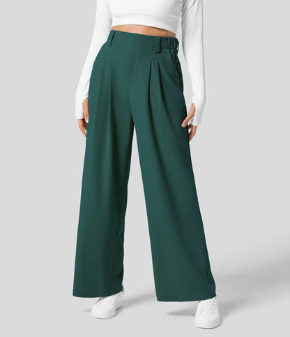 Elara | Elegante Hochbundhose mit weitem Bein