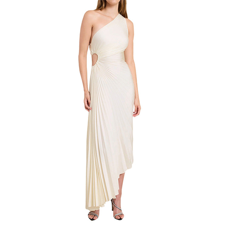 Sylviana | Elegantes Midikleid mit einer Schulter