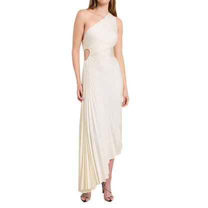 Sylviana | Elegantes Midikleid mit einer Schulter