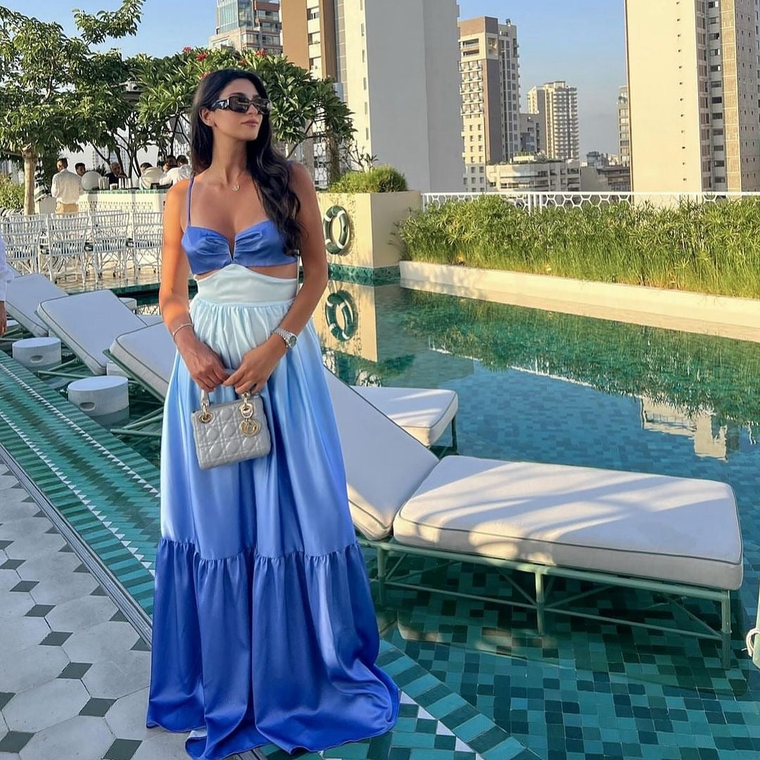 Jennifer | Elegantes Kleid mit Gradienten-Trägern