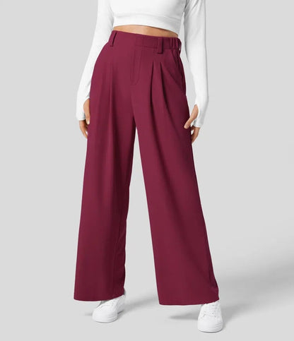 Elara | Elegante Hochbundhose mit weitem Bein