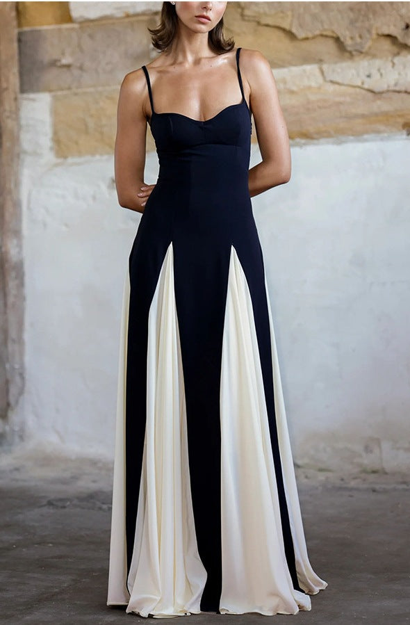 Jennifer | Elegantes Kleid in Schwarz und Weiß