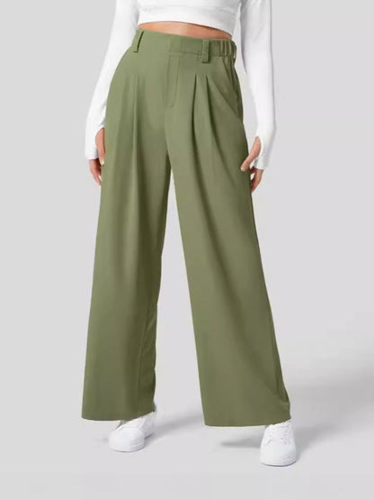 Elara | Elegante Hochbundhose mit weitem Bein
