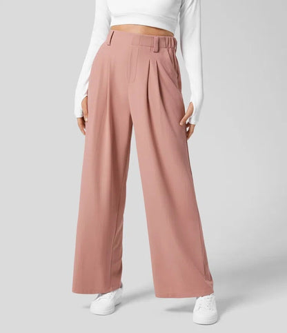 Elara | Elegante Hochbundhose mit weitem Bein