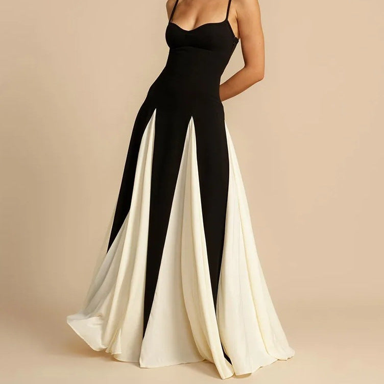 Jennifer | Elegantes Kleid in Schwarz und Weiß