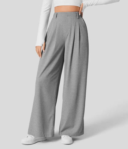 Elara | Elegante Hochbundhose mit weitem Bein