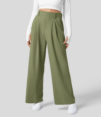 Elara | Elegante Hochbundhose mit weitem Bein