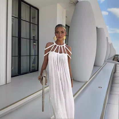 Jennifer | Elegantes Off-Shoulder Kleid mit Bindeband für den Frühling 2025