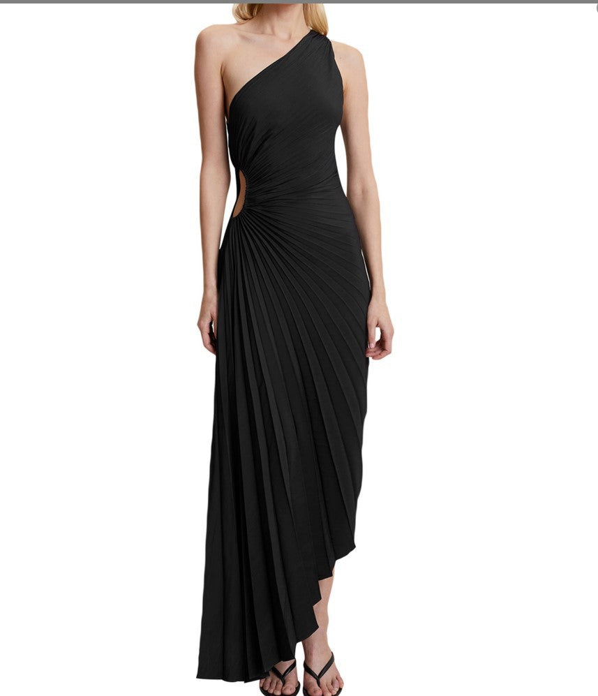 Sylviana | Elegantes Midikleid mit einer Schulter