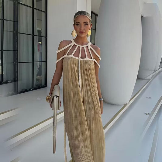 Jennifer | Elegantes Off-Shoulder Kleid mit Bindeband für den Frühling 2025