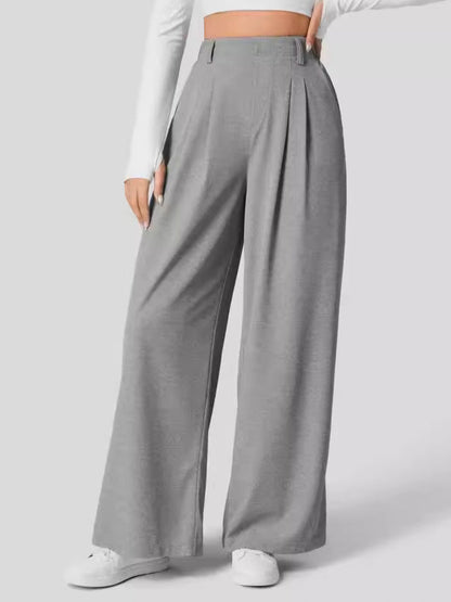 Elara | Elegante Hochbundhose mit weitem Bein