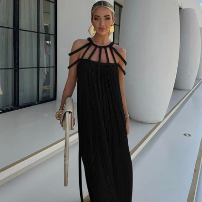 Jennifer | Elegantes Off-Shoulder Kleid mit Bindeband für den Frühling 2025