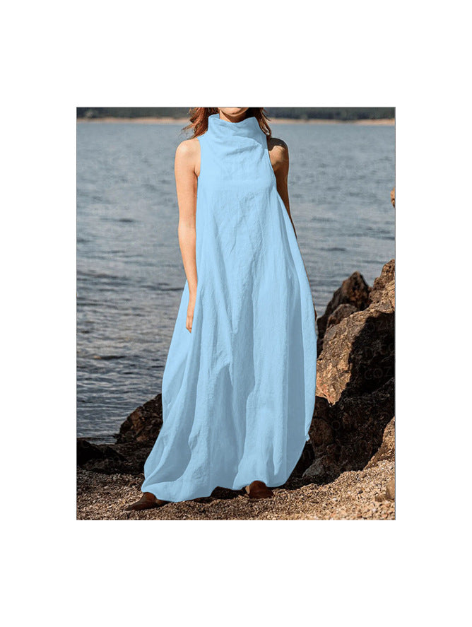 Jennifer | Elegantes Kleid mit Rückenfalten aus Leinen für Damen 2025