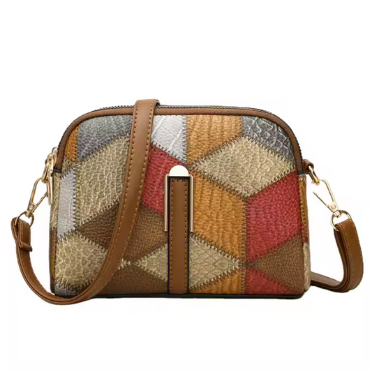 Luna | Mini-Umhängetasche im Patchwork-Design
